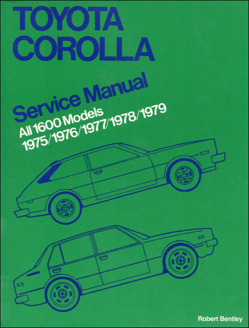 Toyota Corolla Service Manual: 1975-1979 front cover