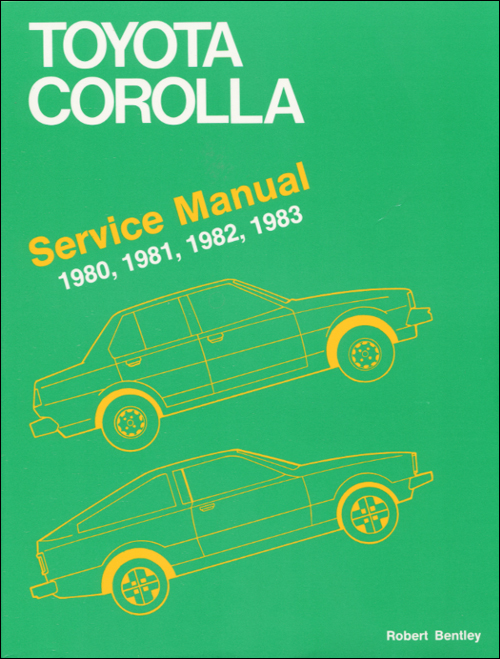 Toyota Corolla Service Manual: 1980-1983 front cover