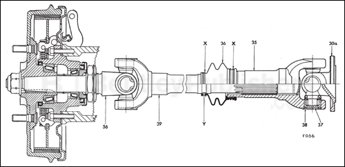 Outer axle shaft and hub assembly, page 213