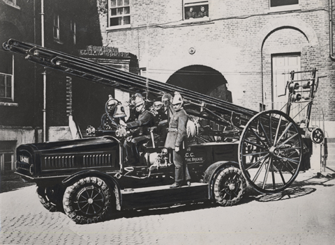 1910 — the Austro-Daimler fire tender, designed by Porsche, was the first motorized vehicle to be supplied to London Fire Brigade.