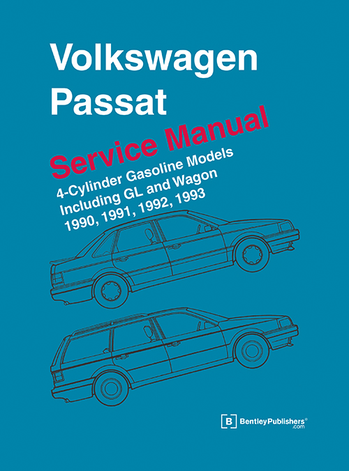 Volkswagen Passat Service Manual: 1990-1993, including GL and Wagon front cover