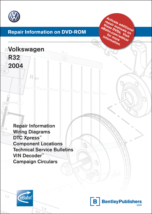 Volkswagen R32: 2004 Repair Manual on DVD-ROM front cover
