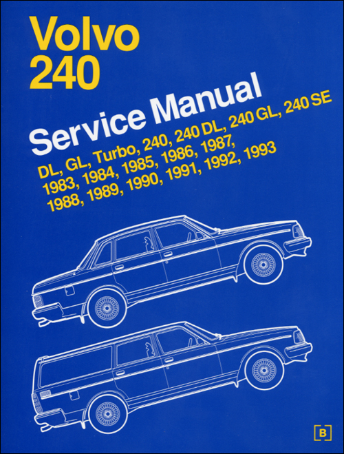 Volvo 240 Service Manual: 1983-1993 front cover